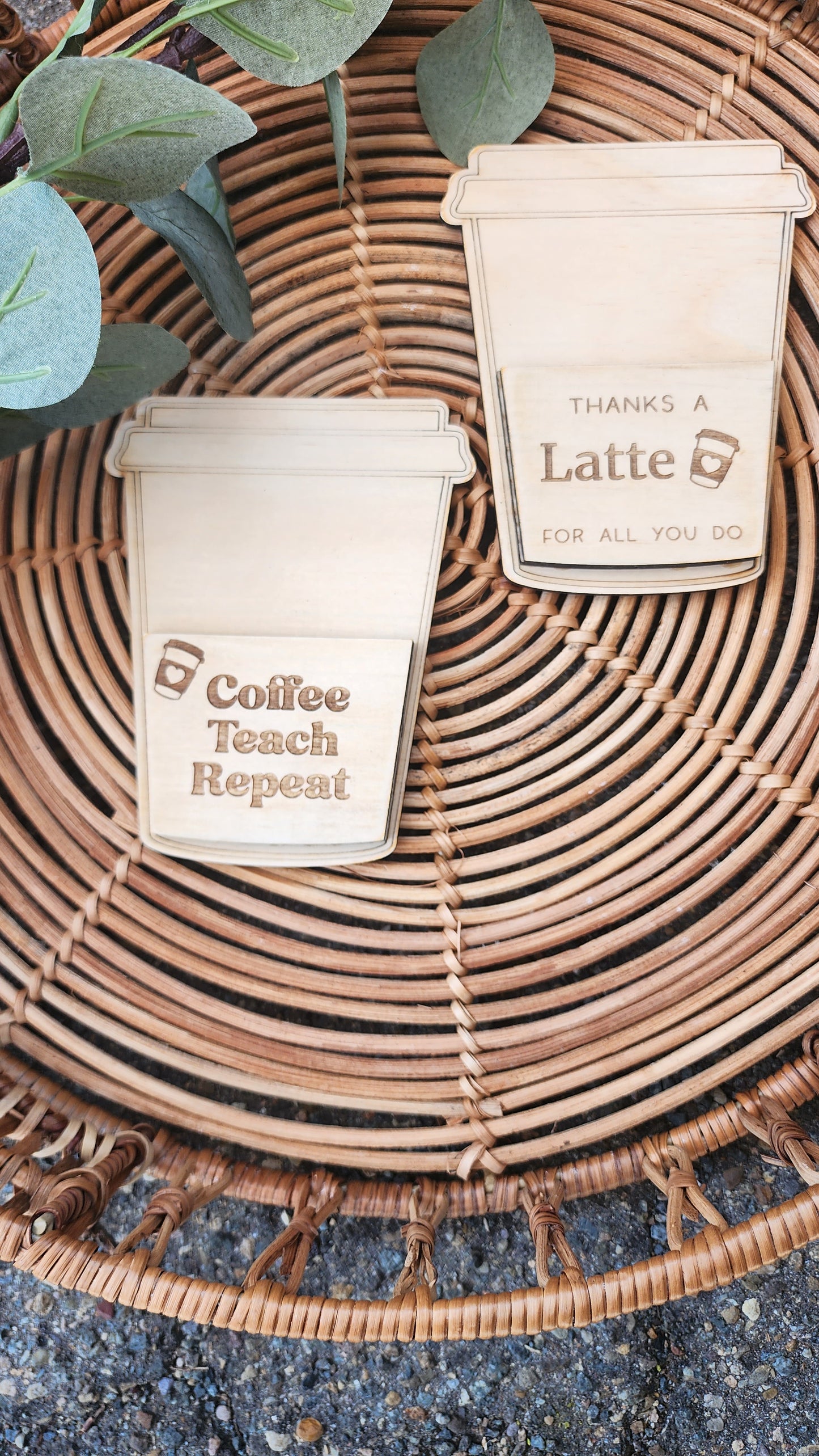 Coffee gift card holder