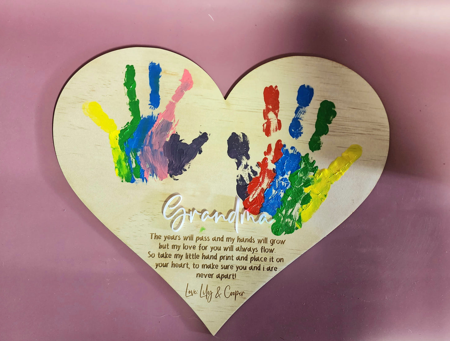 Mothers Day Plaque - handprint