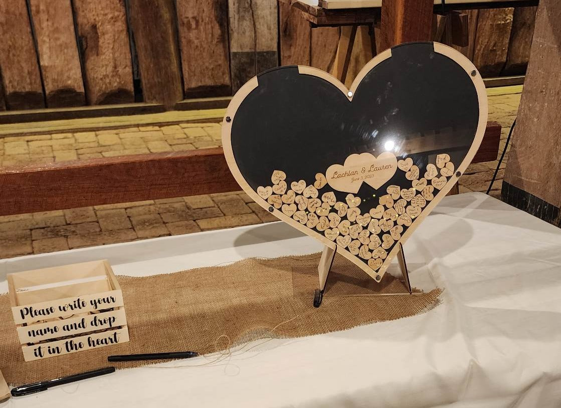 Wedding Guest Book Heart