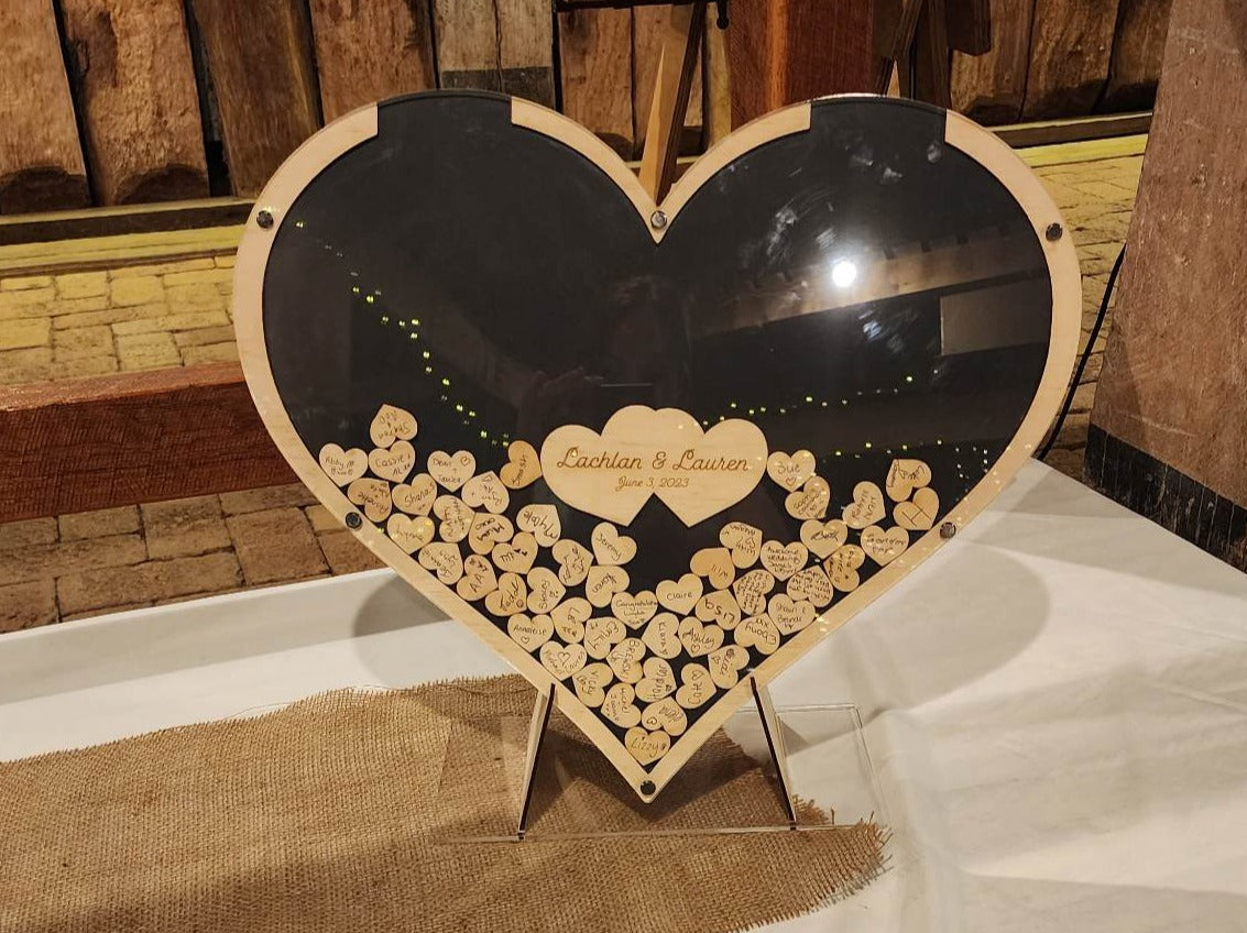 Wedding Guest Book Heart