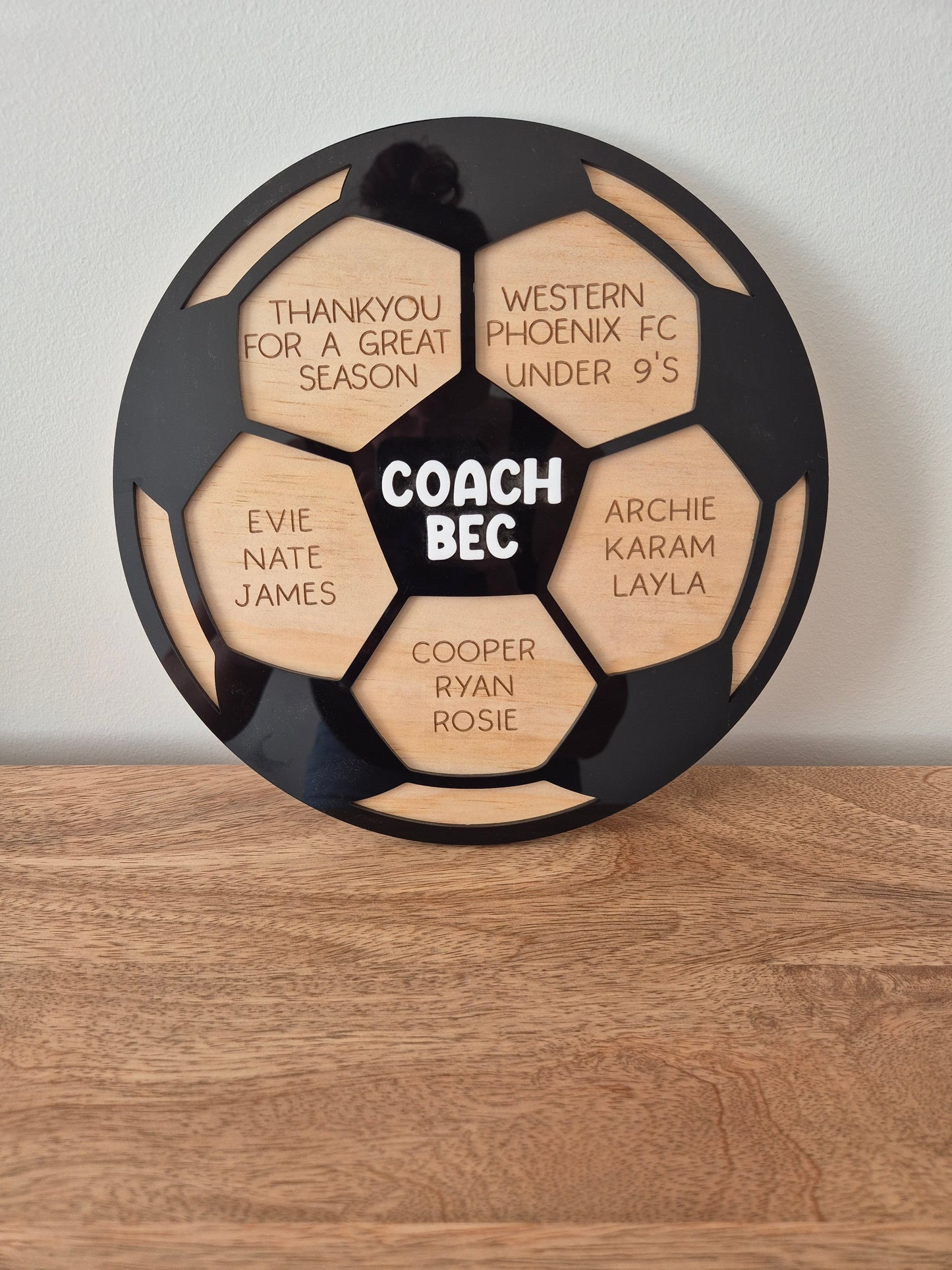 Personalised sports Plaque