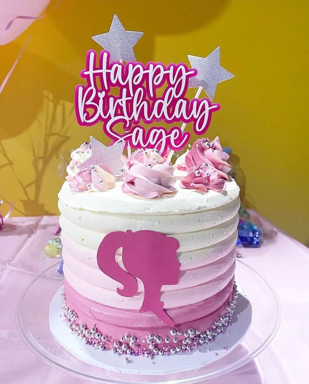 birthday cake topper, cake topper, birthday custom sign, lily and co creations, laser cut birthday cake topper