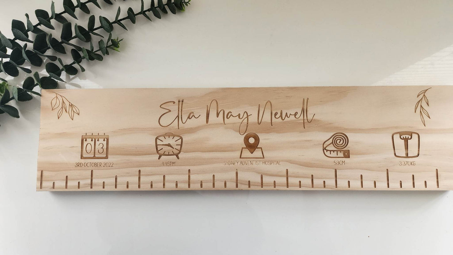 Birth Ruler Plaque