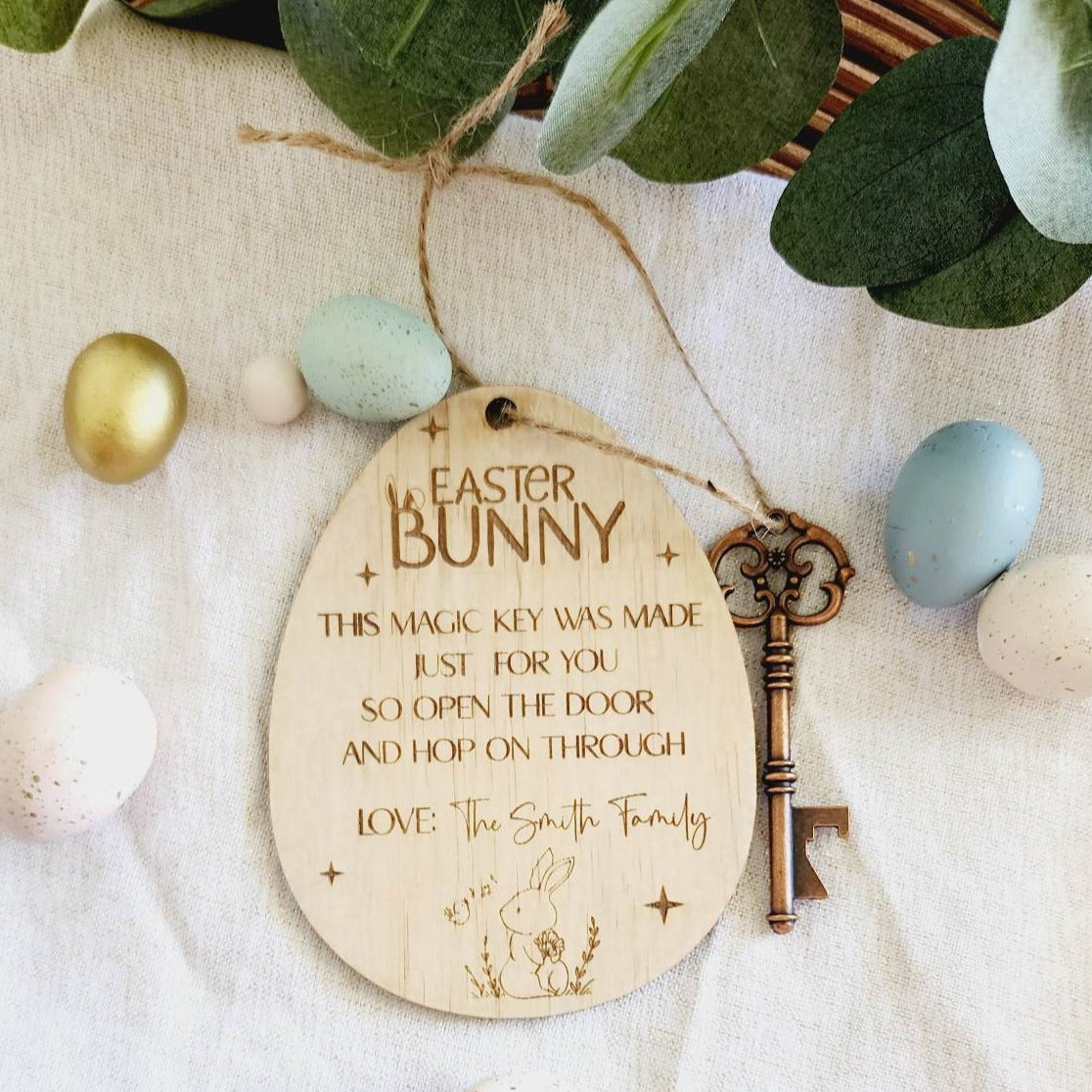 Custom Easter gift,laser cut gift,easter present,easter key gift, lilyandcocreations
