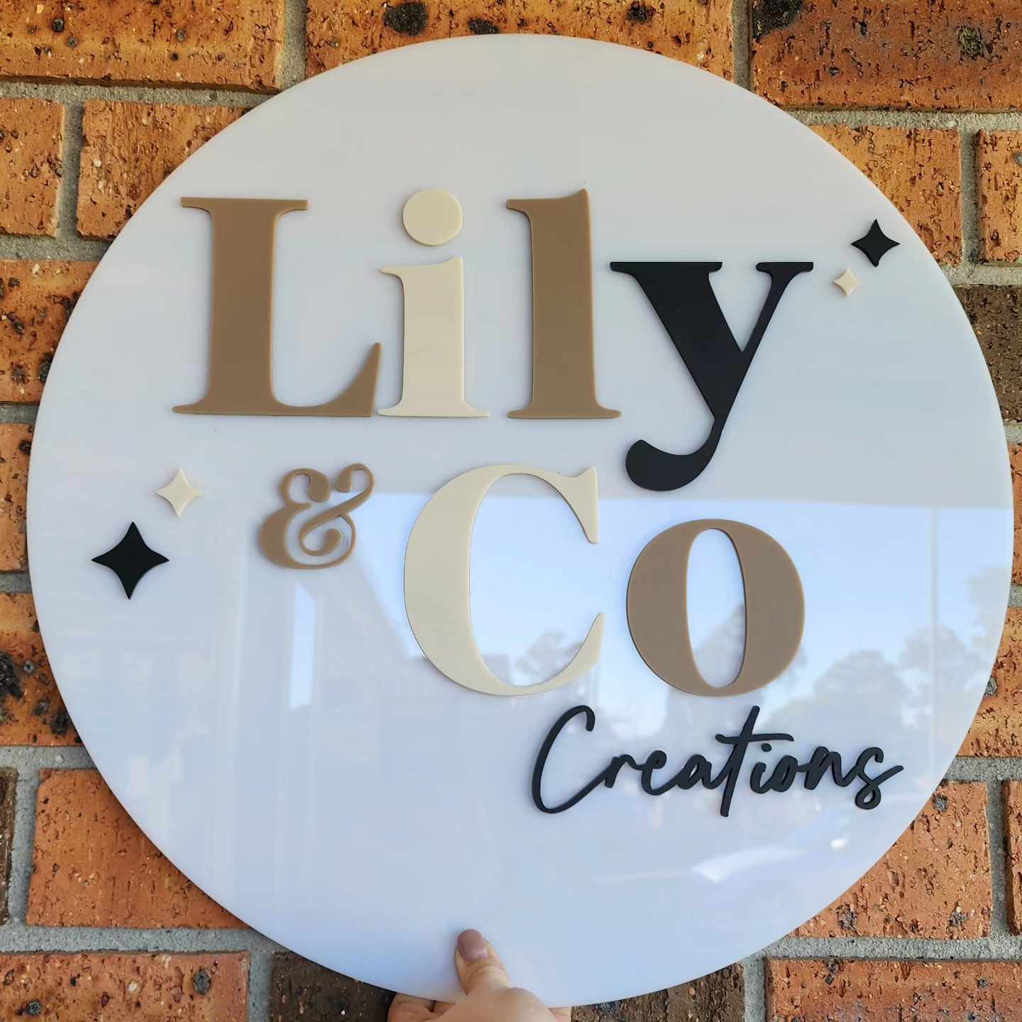 Round Acrylic Business Signs