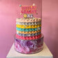 Groovy cake topper