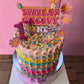Groovy cake topper