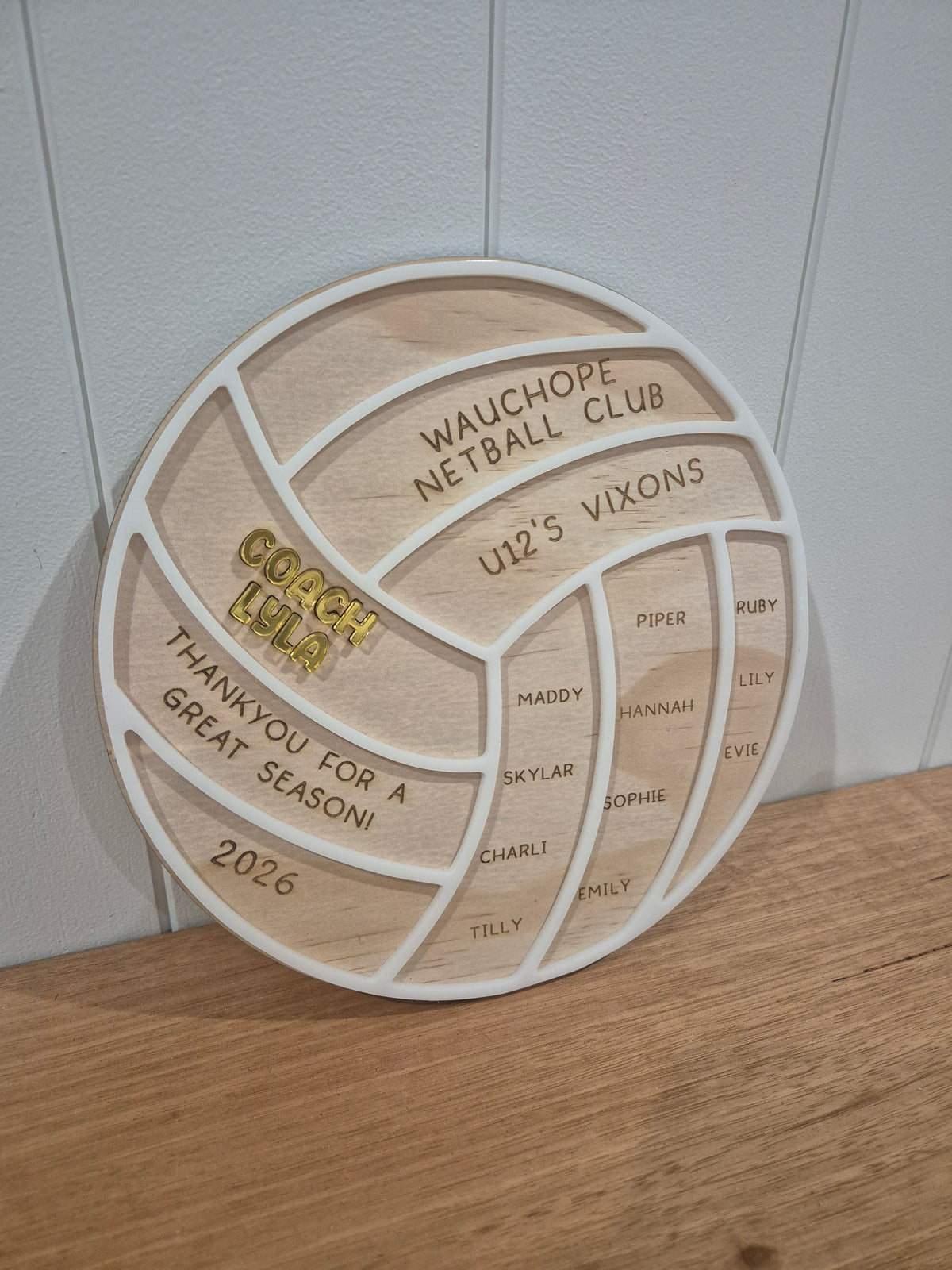 Personalised sports Plaque