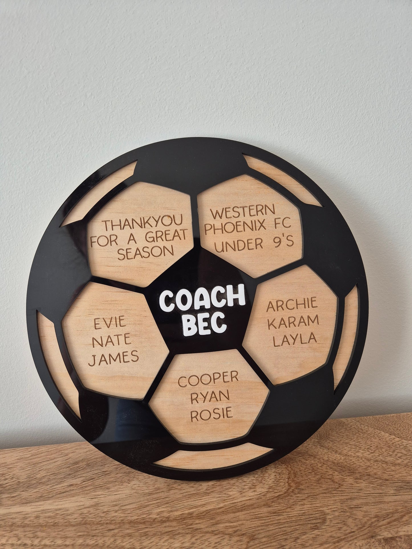 Personalised sports Plaque