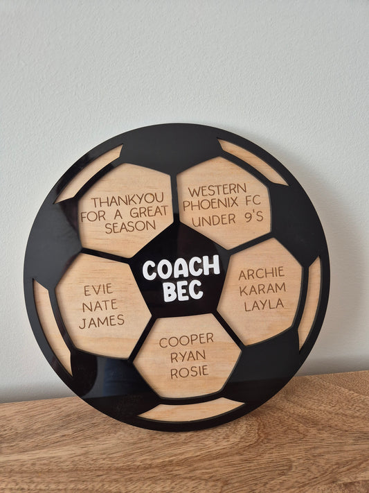 Personalised sports Plaque