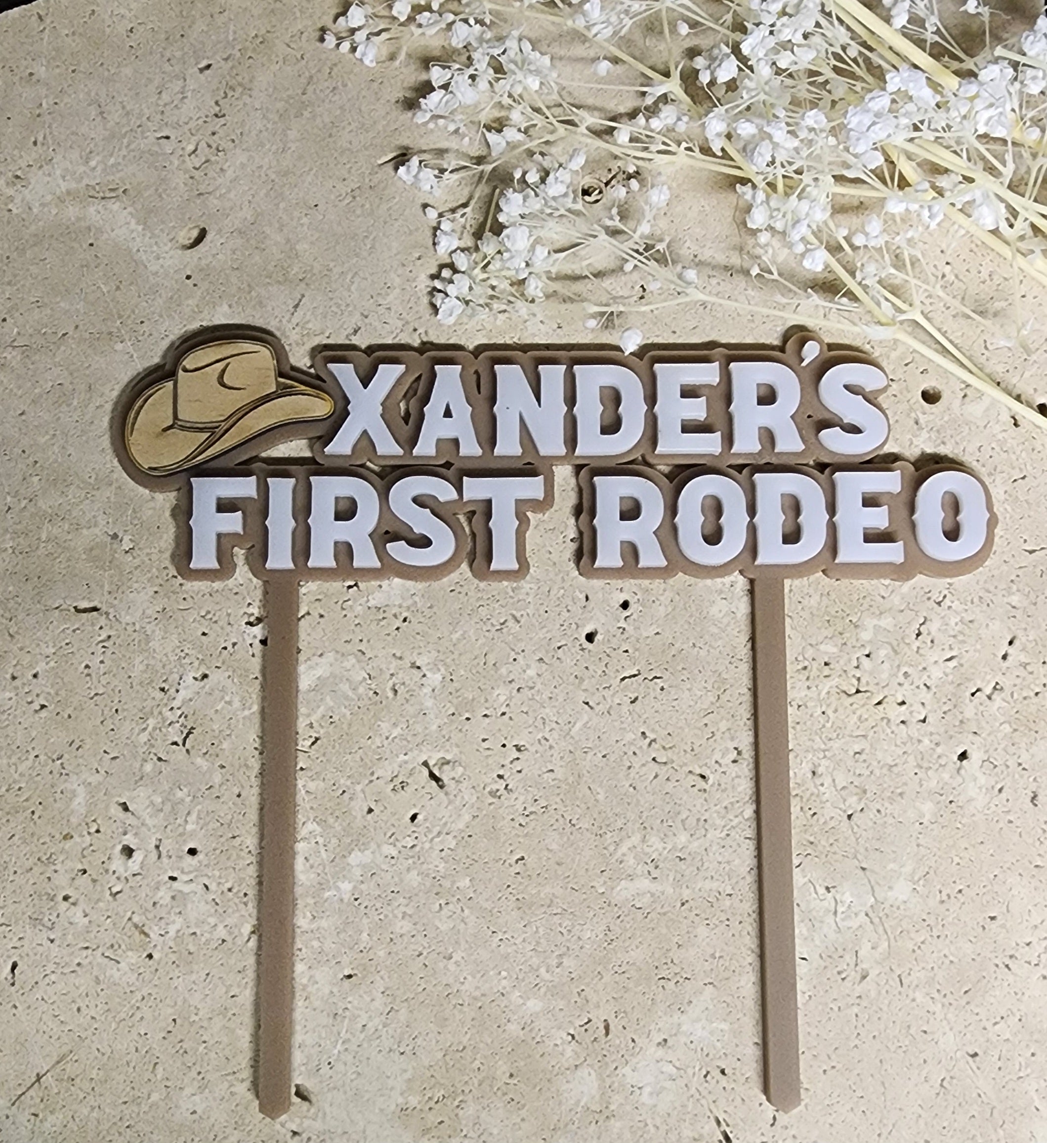 First Rodeo cake topper – Lilyandcocreations
