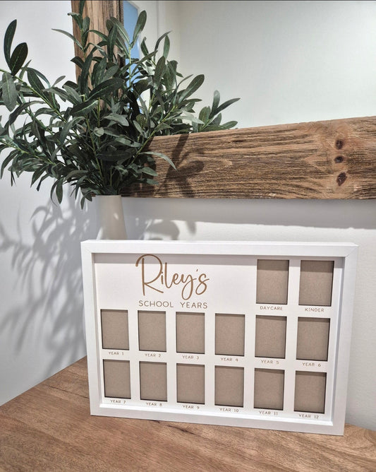 Personalised school year frames