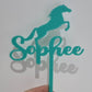 birthday cake topper, cake topper, birthday custom sign, lily and co creations, laser cut birthday cake topper