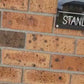 Acrylic House signs with standoff mounts